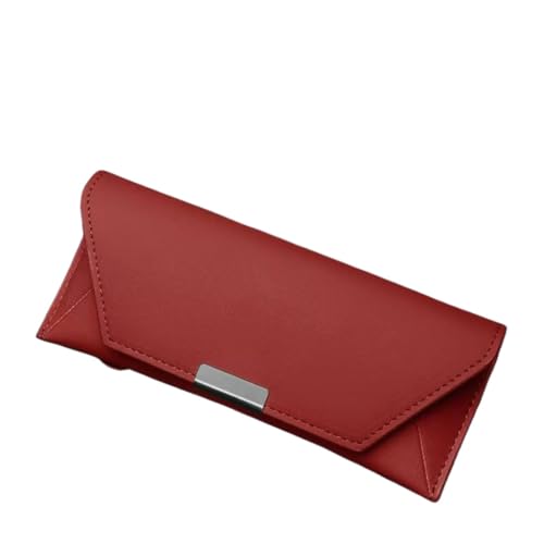 ZCNDGHMQ Auto Brillenhalter für MG HS MG3 MG5 MG6 MG7 MG ZS GS ONE Mulan,Ticketkarten Clip Multifunktionaler Tragbarer Clip Magnetischer Leder Sonnenbrillenhalter,Red von ZCNDGHMQ