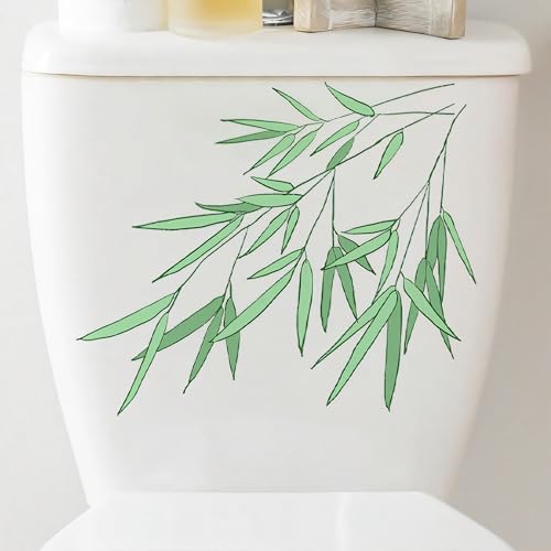 ZCSLD 30 * 30CM 5PCS Grüne Bambus Blatt Selbstklebende Toilettendeckel Aufkleber Lustige Toilettenaufkleber Für Sitzwand PVC Kühlschrank Aufkleber ZCSLD 30 * 30CM 5PCS Grüne Bambus Blatt Selbstklebende Toilettendeckel Aufkleber Lustige Toilettenaufkleber Für Sitzwand PVC Kühlschrank Aufkleber von ZCSLD