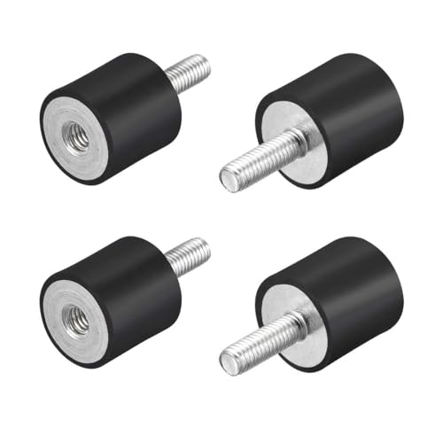 ZCSOWE 4Stk.M6 Stecker Buchse Gummihalterungen Schwingungsisolatoren Stoßdämpfer 25 mm x 20 mm von ZCSOWE