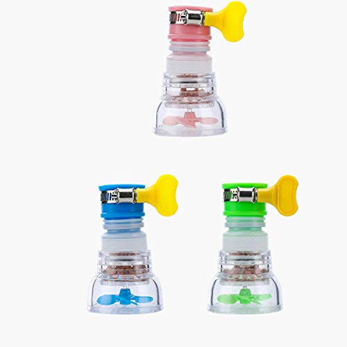 3 PCS 360 ° Drehbarer Wasserhahn-Düsenwasserfilter Filterspritzwasserhahn-Wassersparvorrichtung Neuer Booster-Duschhahnkopf Mit Filter von ZCXBHD