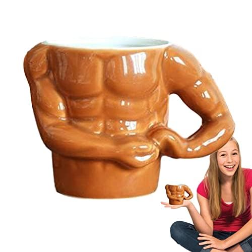 Body Builder Keramik-Kaffeetassen | Neuartige Kaffeetasse für Männer | Macho Muscle Keramik Kaffeetassen | Innovativer Trinkbecher für Männer und Frauen für heiße oder kalte Getränke, Kaffee, Tee, Body Builder Keramik-Kaffeetassen | Neuartige Kaffeetasse für Männer | Macho Muscle Keramik Kaffeetassen | Innovativer Trinkbecher für Männer und Frauen für heiße oder kalte Getränke, Kaffee, Tee, von ZCXCsfp