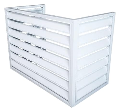 Abdeckung Der AußEnklimaanlage Aluminium-Abdeckung For Klimaanlagen Und Wärmepumpen Im Außenbereich – Abdeckung For Mini-Split-Klimaanlagen Zur Geräuschreduzierung Und Als Wetterschutz – Regal-Pflanze von ZCXMNL