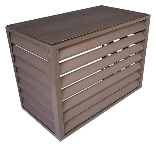 Abdeckung Der AußEnklimaanlage Aluminium-Abdeckung For Klimaanlagen Und Wärmepumpen Im Außenbereich – Abdeckung For Mini-Split-Klimaanlagen Zur Geräuschreduzierung Und Als Wetterschutz – Regal-Pflanze von ZCXMNL