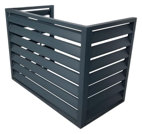 Abdeckung Der AußEnklimaanlage Aluminium-Abdeckung For Klimaanlagen Und Wärmepumpen Im Außenbereich – Abdeckung For Mini-Split-Klimaanlagen Zur Geräuschreduzierung Und Als Wetterschutz – Regal-Pflanze von ZCXMNL