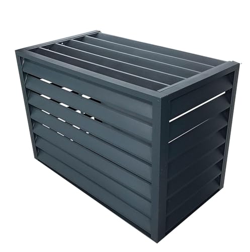 Abdeckung Der AußEnklimaanlage Aluminium-Abdeckung For Klimaanlagen Und Wärmepumpen Im Außenbereich – Abdeckung For Mini-Split-Klimaanlagen Zur Geräuschreduzierung Und Als Wetterschutz – Regal-Pflanze von ZCXMNL