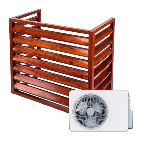Abdeckung Der AußEnklimaanlage Kondensator-Schutzabdeckung Aluminium-Klimaanlagenabdeckung Wärmepumpenabdeckung Außenluft-Wärmepumpenabdeckung Freistehender Lamellen-Raumteiler For Den Außenbereich Gr von ZCXMNL