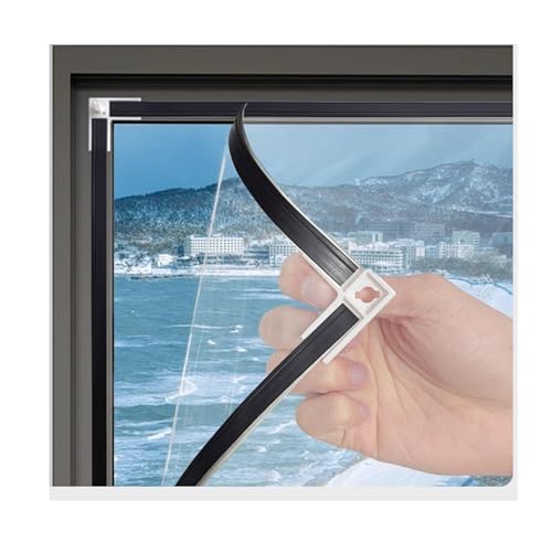 DGAMHF Magnetisches Fensterisolierungs-Set, robuste Fensterisolierfolie mit Vollrahmen-Magnetstreifen, Fensterabdeckungen, um Kälte draußen zu halten, im Winter warm und im Sommer kühl zu halten (100 DGAMHF Magnetisches Fensterisolierungs-Set, robuste Fensterisolierfolie mit Vollrahmen-Magnetstreifen, Fensterabdeckungen, um Kälte draußen zu halten, im Winter warm und im Sommer kühl zu halten (100 von ZCXMNL