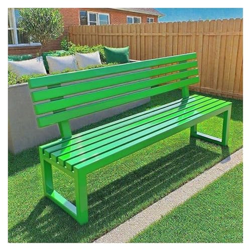 ZCXMNL Gartenbank Aus Holz, 2-3-Sitzer, Wetterbeständig, Oberfläche Mit Öl Vorbehandelt, Sitzstühle for Veranda, Terrasse Und Park(Green,150x40x80cm) von ZCXMNL