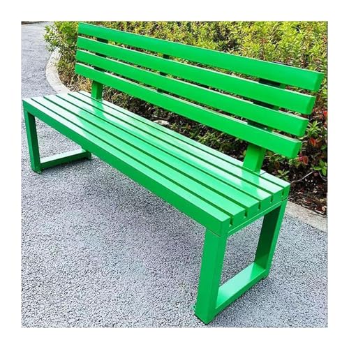 ZCXMNL Parkbank Mit Rückenlehne, Park-Terrassensitz, Gartenbänke, Sitzmöbel for Den Außenbereich, Wetterfest, Sonnenschutz Und Rostfrei(Green,100x40x85cm) von ZCXMNL