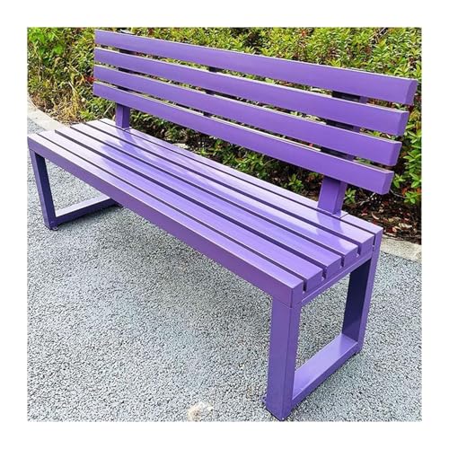 ZCXMNL Parkbank Mit Rückenlehne, Park-Terrassensitz, Gartenbänke, Sitzmöbel for Den Außenbereich, Wetterfest, Sonnenschutz Und Rostfrei(Purple,150x40x80cm) von ZCXMNL