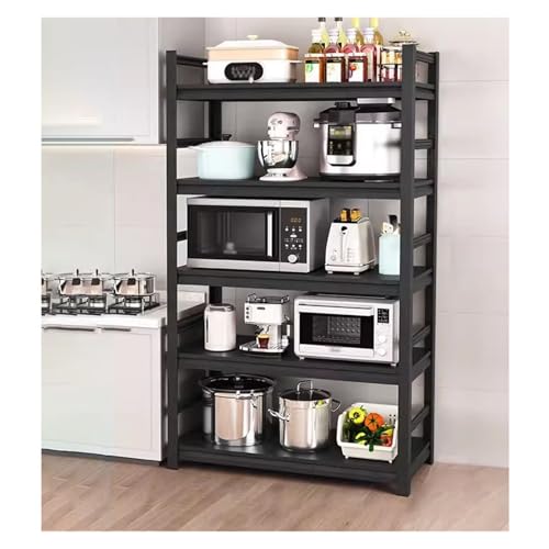 ZCXMNL Schwerlastregal 5-stufiges Metallregal, Robustes, Verstellbares Lagerregal, Schraubenlose Montage, Industrielles Mehrzweckregal for Den Balkon Der Supermarktküche(120x35x183cm) von ZCXMNL