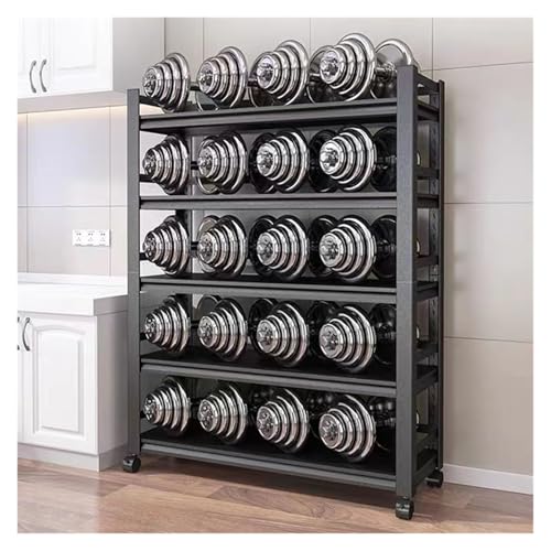 ZCXMNL Schwerlastregal Robuste Lagerregale, 5-stufige, Verstellbare Garagenregale, Schraubenlose Montage, Lagerregal Aus Metall for Lager, Keller, Speisekammer, Büro(110x50x183cm) von ZCXMNL