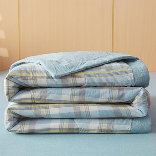 ZCXRYFL DüNne Steppdecke- Sommer Klimaanlage Bettdecke KüHler Sofa üBerwurf Decke Steppdecke FüR HeißE Abende, Leicht Druckfrei, AußEnmaterial Polyester- Innere BaumwollfüLlung(Single: 110X150cm,C) von ZCXRYFL