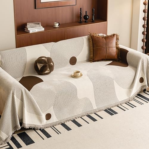 ZCXRYFL Sofa üBerwurfe Decken LuxuriöSer Sofabezug FüR Zuhause 1/2/3/4 Sitzer Chenille- Couch üBerzug L/U-Form Sofa Chutz Mehrzweck-Sofa Decke FüR Haare Hund Katze Kratzer(180X260cm,C) von ZCXRYFL