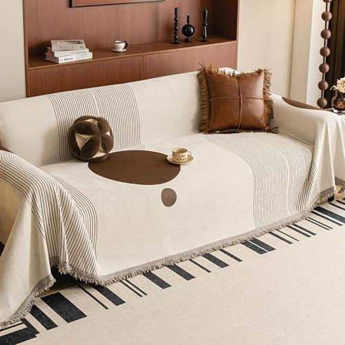 ZCXRYFL Sofa üBerwurfe Decken LuxuriöSer Sofabezug FüR Zuhause 1/2/3/4 Sitzer Chenille- Couch üBerzug L/U-Form Sofa Chutz Mehrzweck-Sofa Decke FüR Haare Hund Katze Kratzer(180X300cm,A) von ZCXRYFL
