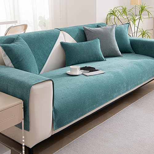 ZCXRYFL Sofabezug FüR L U-Form Ecksofa 1 2 3 4 Sitzer Rutschfester Chenille Couch/Sofa üBerwurf Decke Rebel Cat Kratzfester Couch üBerzug FüR Leder/Holz/Stoff Sofa Balkon Decken(70X180cm,Blue 2) von ZCXRYFL