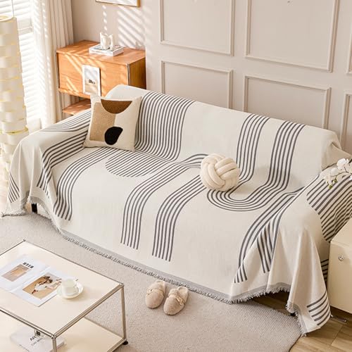 ZCXRYFL Wende-Couch üBerzug (A/B-Seite) Cat Rebellion Sofabezug 1 2 3 4 Sitzer Chenille- Sofa ÜBerwurfe Decken Couch Chutz Mehrzweck-Sofa Decke FüR Haare Hund Katze Kratzer(180X130cm,Grey) von ZCXRYFL