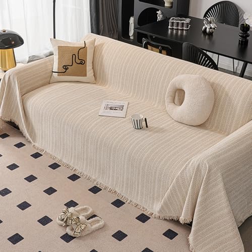 ZCXRYFL Zuhause Sofa üBerwurf Decke L/U-Form Sofabezug 1/2/3/4 Sitzer Chenille Couch üBerzug Sofa Chutz Mehrzweck-Sofa Decke FüR Hund Katze Kratzer, Lavabile, Stile Semplice(180X380cm,Coffee) von ZCXRYFL
