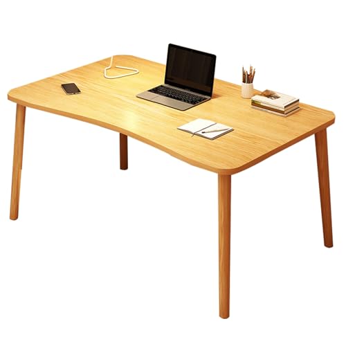 Computertisch Simple Wooden Desk Wohnzimmertisch für den Hausgebrauch Glatt poliert, solide gebaut und tragfähig. (Color : White-A, S : 120 * 50 * 72cm) von ZCY HOME