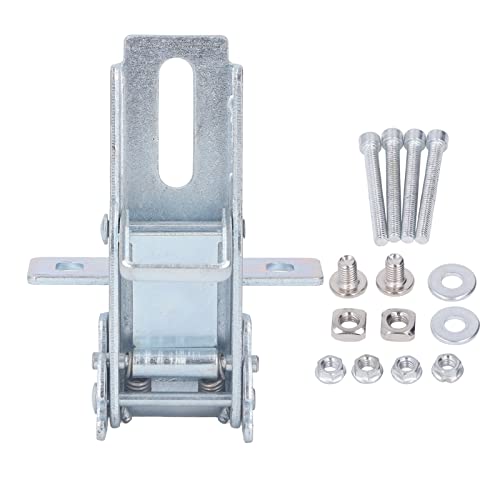 180 Degree Flip Table Hinge | Double Spring Folding Mechanism for Smooth Performance | Woodworking Tool for Table Saw Push Rod / Workbench | Robust Iron, 10cm Height von ZCZDHNA