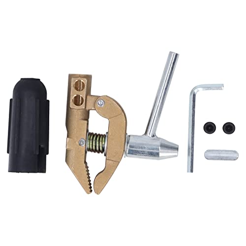 800A Welding Ground Clamp | 32mm Brass Grounding Clamp with Rubber Sleeve | Oxidation Protected Earth Clamp for Argon Arc/Stud/Impedance Welding | Robust & Long - lasting 800A Welding Ground Clamp | 32mm Brass Grounding Clamp with Rubber Sleeve | Oxidation Protected Earth Clamp for Argon Arc/Stud/Impedance Welding | Robust & Long - lasting von ZCZDHNA