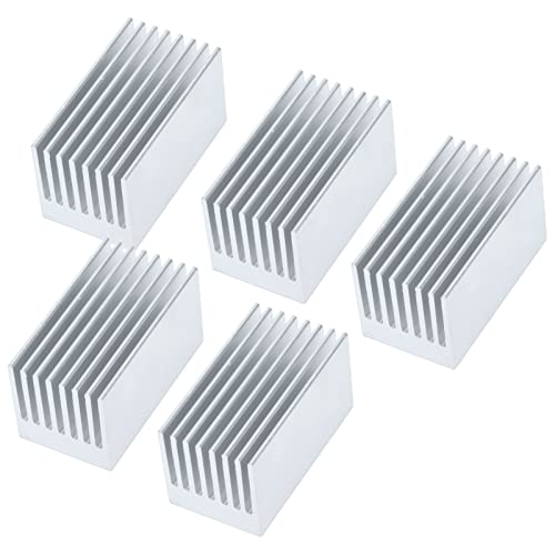 Aluminum Heatsink 51.6x28x28mm | Anodized Cooling Radiator for Electrical Module/CPU Chip/Electronics | 5Pcs Enhanced - Performance Heat Sink Aluminum Heatsink 51.6x28x28mm | Anodized Cooling Radiator for Electrical Module/CPU Chip/Electronics | 5Pcs Enhanced - Performance Heat Sink von ZCZDHNA