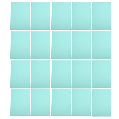 Blechschutz A4 20 Löcher farbige abnehmbare gefrostete Papierabdeckungen dünne rollbare Bindungsabdeckungen für Büroschule PP Material 20pcs (Hellgrün) von ZCZDHNA