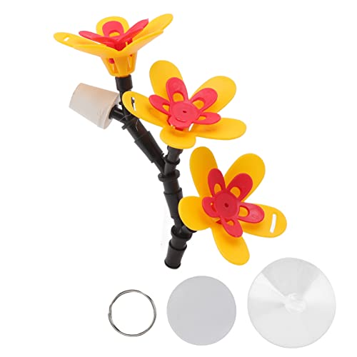 DIY Hummingbird Feeder Kit | Recycle Glass Bottles into Bird Feeders | Hanging Suction Cup for Garden/Patio/Balcony | 5 - Piece Set with Flower Design (Three Flower) von ZCZDHNA