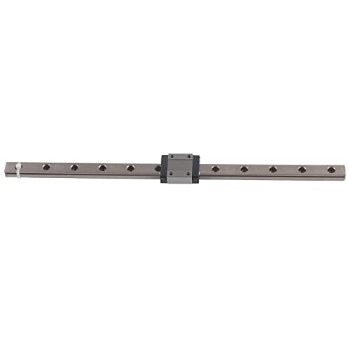MGN12C Linear Rail Guide | High Accuracy Bearing Steel for CNC / 3D Printers/Automation | 6.5mm Height, 12mm Width with Rubber Stoppers (300mm) von ZCZDHNA