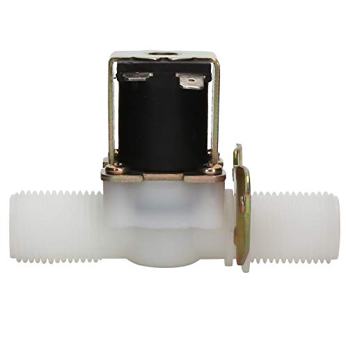 Magnetventil DC12V G1 / 2 Normalerweise geschlossen | Plastikwasserventil zum Trinken von Brunnen/Wassersystem/Kaffeemaschine | 70 ° C Hochdruck, einfache Installation von ZCZDHNA