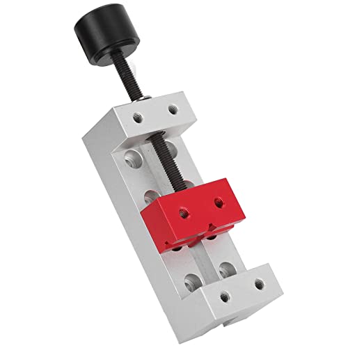 Miniature Bench Vise | 50mm Clamping Range Aluminum Alloy Table Clamp | CNC Woodworking Tool for Accurate Drilling/Milling/Engraving | 123mm Total Length, 20mm Hole Distance von ZCZDHNA