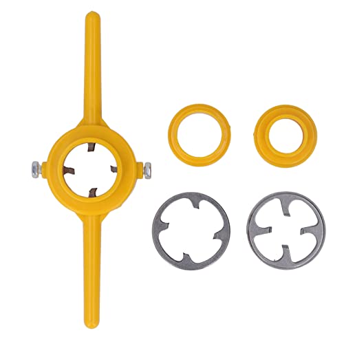 NPT -Gewinde -Tipp -Tool -Kit - 6pcs Legierungstahlstahlhahn- und -stab -Set für PVC -Rohr/Metall/DIY -Projekte | 1 / 2in 3 / 4in 1in Größen | Ich bearbeiten das Design für von ZCZDHNA