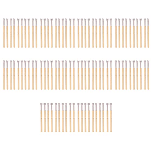 PCB Test Pogo Pins 100pcs | Messing Konkavenkopffeder beladen 2,02 mm Rohrdurchmesser | Für Elektronik- / Industrie- / Automobiltests | 33,35 mm Länge P125 - Ein Modell von ZCZDHNA