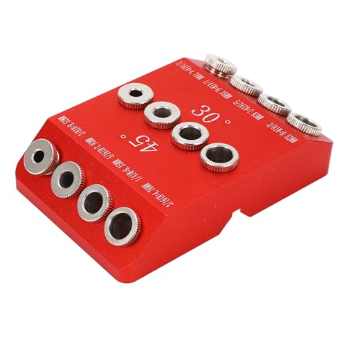Pocket Hole Jig Kit | 30° 45° 90° Drill Guide for Wood Boards/Furniture Assembly/DIY Projects | Aluminum Alloy Jig with Steel Sleeves for Accurate & Strong Joints Pocket Hole Jig Kit | 30° 45° 90° Drill Guide for Wood Boards/Furniture Assembly/DIY Projects | Aluminum Alloy Jig with Steel Sleeves for Accurate & Strong Joints von ZCZDHNA