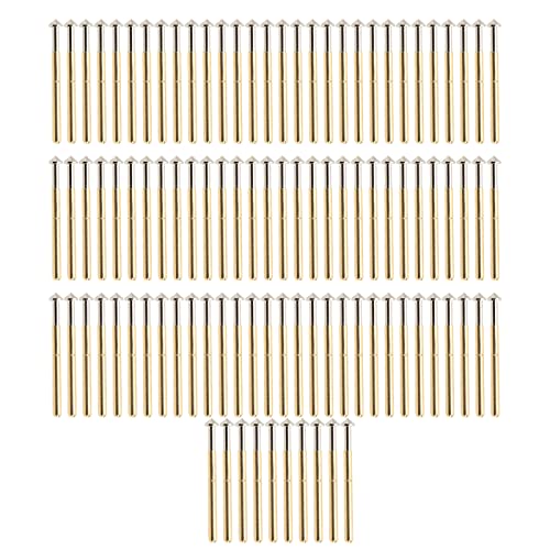 Pogo Pin Test Probes P156 - E | 100 Pcs Tapered Head for PCB/Electronics Testing | Low Resistivity & 30K Use Life | Brass Spring Probes 2.36mm Dia von ZCZDHNA