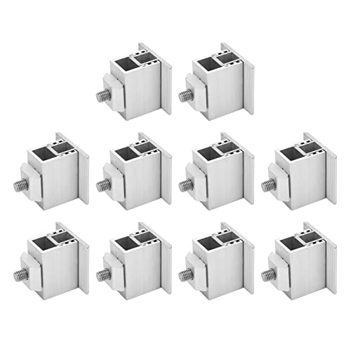 Solar Panel Mid Clamp 10Pcs | Aluminum Alloy Adjustable Mounting Bracket for Roof PV System | Weather Protected & Easy Installation | High Strength Wind & Earthquake Protected von ZCZDHNA