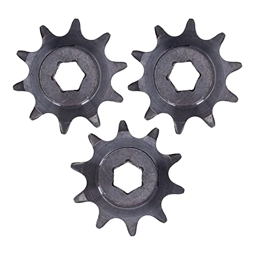 Steel Sprocket Drive Gear 10 Teeth | 8mm Pitch Hex Hole for Heavy Torsion Endurance | 5307-4008 - 0010 Replacement Gear for Robotics/Mechanical Equipment/DIY Projects | 3Pcs Steel Sprocket Drive Gear 10 Teeth | 8mm Pitch Hex Hole for Heavy Torsion Endurance | 5307-4008 - 0010 Replacement Gear for Robotics/Mechanical Equipment/DIY Projects | 3Pcs von ZCZDHNA