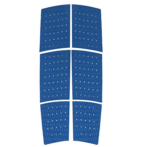 Surfboard Traction Pad 6pcs | Eva Secure Full Deck Grip Matte für Boot/Yacht/Longboard | Geometrisches Rillenmuster, Wasser - Proof & Substance Defensive (Blue) von ZCZDHNA