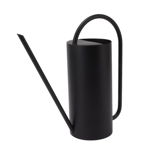Watering Can for Plants 1500ml | Stainless Steel Long Spout Watering Pot | Indoor & Outdoor Garden Watering Can for Potted Plants/Flowers/Plant - Based Seasonings | Tarnish (Black) von ZCZDHNA