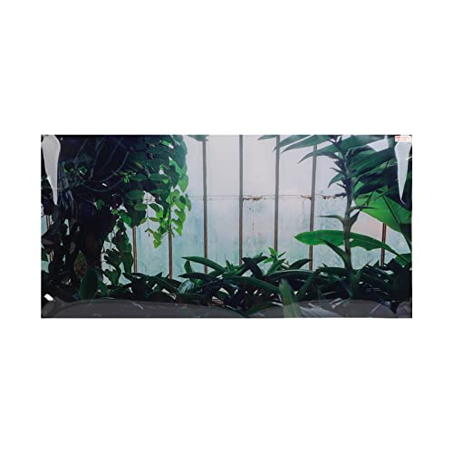 ZCZDHNA Aquarium Background Decor 3D Self Adhesive Fish Tank Wallpaper Sticker Premium PVC Watvrproof Non Fade Clear Pattern Safe Non toxia for Fish Tank Aquarium Backdrop (122 * 50CM) von ZCZDHNA