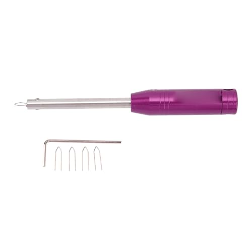 ZCZDHNA Cycle Spoke Cap Wrench | Aluminum Alloy Spoke Nipple Tool for Wheel Repair/Maintenance/Installation | with 5 Accessories & Hanging Hole (Purple) von ZCZDHNA