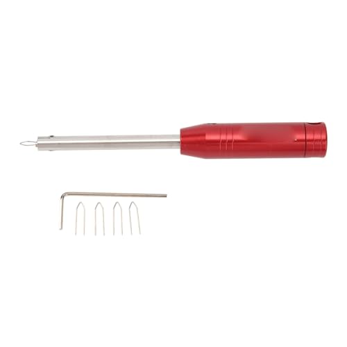ZCZDHNA Cycle Spoke Cap Wrench | Aluminum Alloy Spoke Nipple Tool for Wheel Repair/Maintenance/Installation | with 5 Accessories & Hanging Hole (Red) von ZCZDHNA