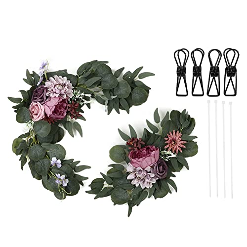 ZCZDHNA Wedding Floral Decorations 2 Set | Lifelike Blossom Shape Flowers for Welcome Signs/Reception Decor/Home Party | Unscented Artificial Flowers with Clips (18046-SZ) von ZCZDHNA