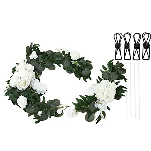 ZCZDHNA Wedding Floral Decorations 2 Set | Lifelike Blossom Shape Flowers for Welcome Signs/Reception Decor/Home Party | Unscented Artificial Flowers with Clips (18063-BS) von ZCZDHNA
