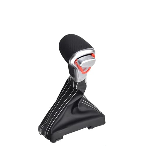 ZCera Schaltknäufe Für Für A3 8P Für A4 B8 Für A5 Für Q5 Für A6 C6 Auto Schaltknauf Getriebe Griff Stick Stange Hebel 4G1713139 Schaltknauf Abdeckung(White Line With Hole) von ZCera
