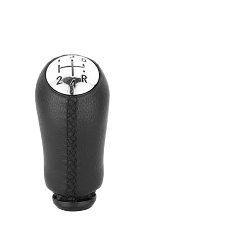 ZCera schaltknüppel Für Laguna Für Megane 2 MK2 II Für Clio 3 III MK3 Auto 5 Geschwindigkeit Schaltknauf Für Swift Schalthebel Kopf Getriebe Griffe Schaltknäufe(Black with Adapter) von ZCera