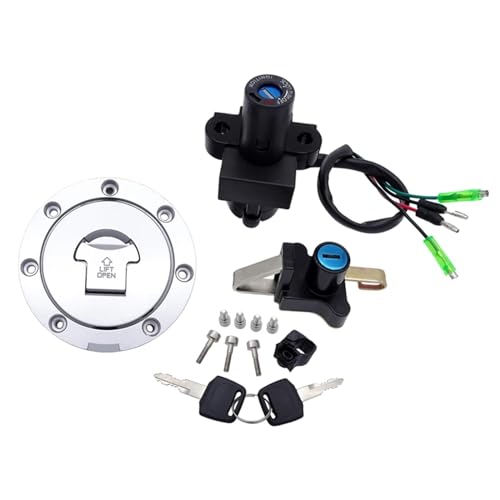 Zündschloss Motorrad Für NSR125 Für NSR 125 RX 1993-2004 Motorrad 4 Drähte Zündung Schalter Benzin Öl Kraftstoff Gas Tank Kappe Sitz Abdeckung Lock Key Set Zündschlüssel Schalter von ZCera