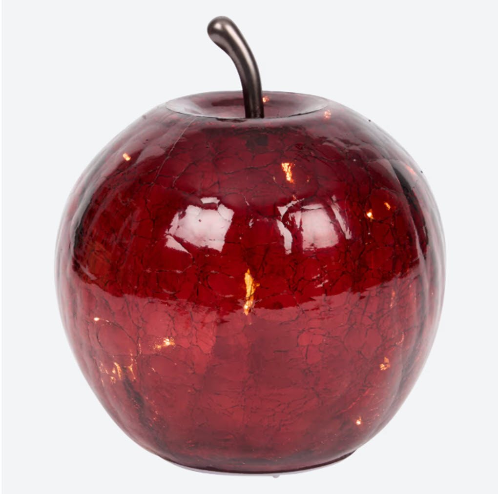ZD Trading Deko-Glas Deko LED Apfel Glas 16 cm ZD Trading Deko-Glas Deko LED Apfel Glas 16 cm von ZD Trading