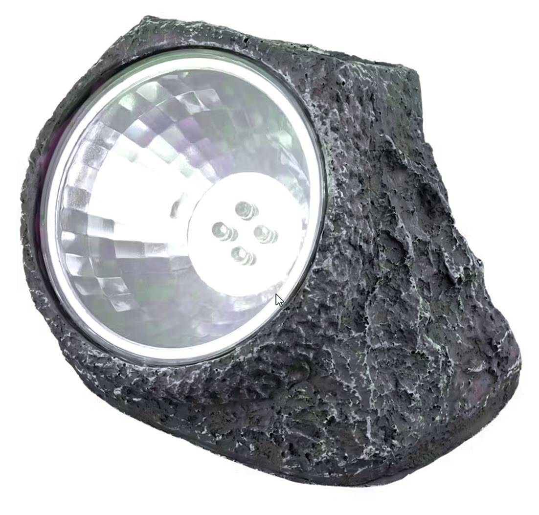 ZD Trading LED Gartenleuchte 2 Stück Solarleuchte Stein LED 11 x 12 cm, LED fest integriert ZD Trading LED Gartenleuchte 2 Stück Solarleuchte Stein LED 11 x 12 cm, LED fest integriert von ZD Trading