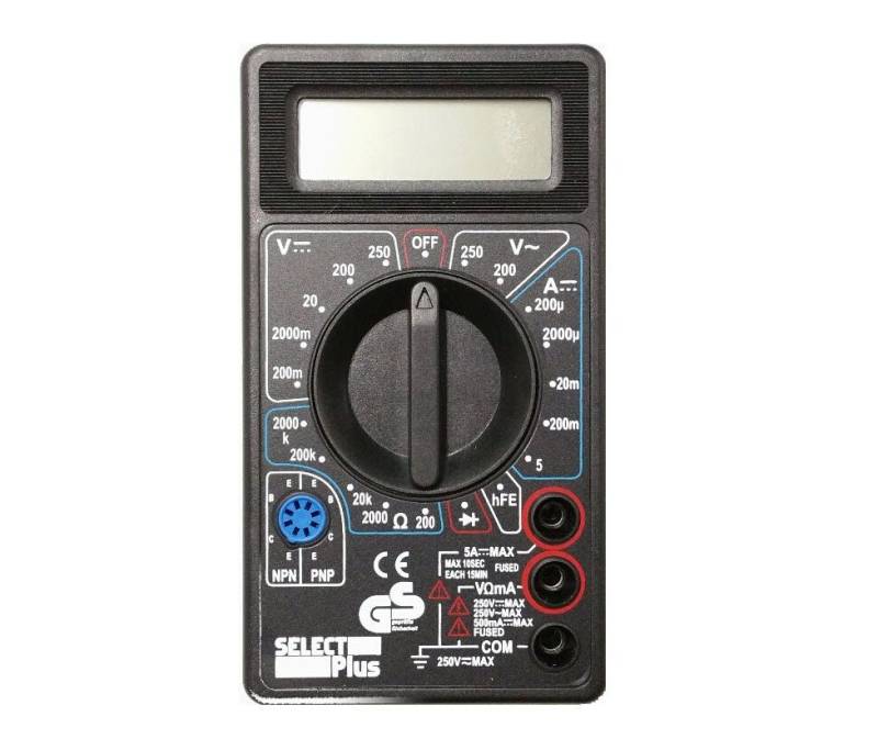ZD Trading Multimeter Spannungsprüfer Multimessgerät digit. 250V/5A Multimeter von ZD Trading